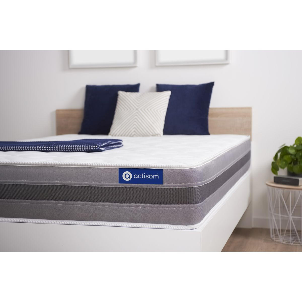 MATRATZE Actilatex relax Latex und Memory-Schaum 100 x 200 cm h2 - Weiß, Textil (100/200cm) - ACTISOM