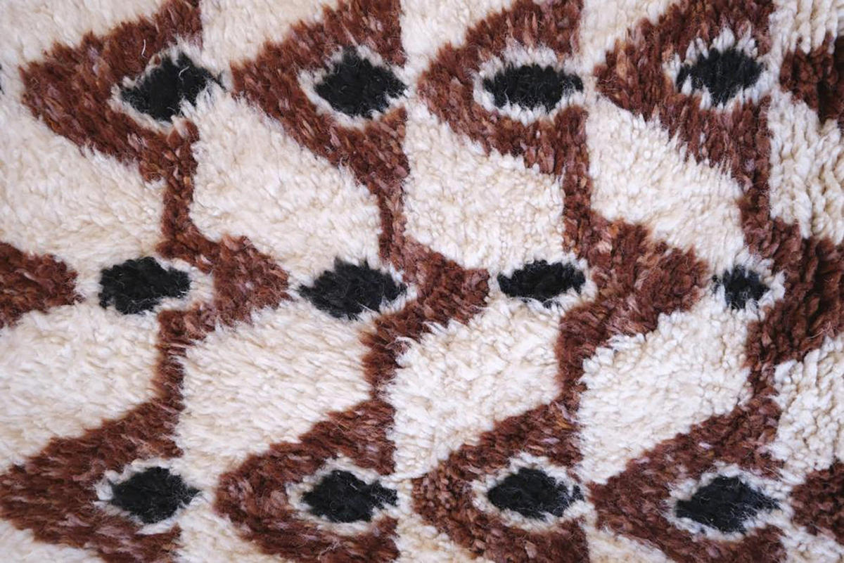 BERBERTEPPICH aus Marokko aus reiner Wolle 200x 300 cm - Beige, Naturmaterialien (200/300cm) - AFK Living