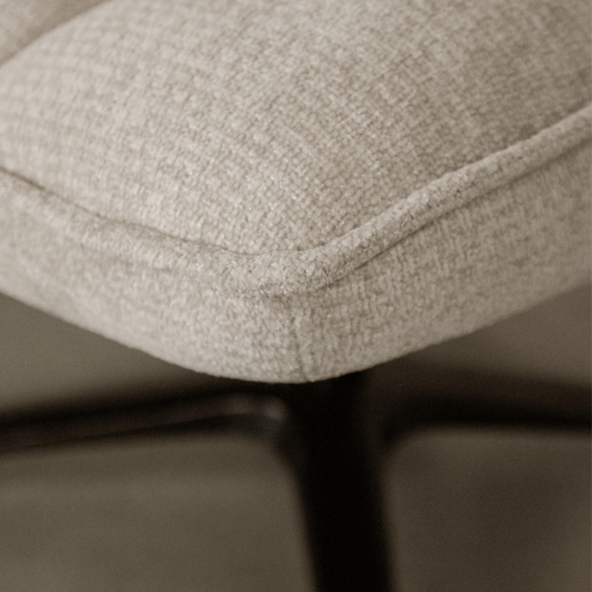 SESSEL Vince Beige 74/63/91 cm - Hellbraun, Textil (63/91/74cm) - LABEL51