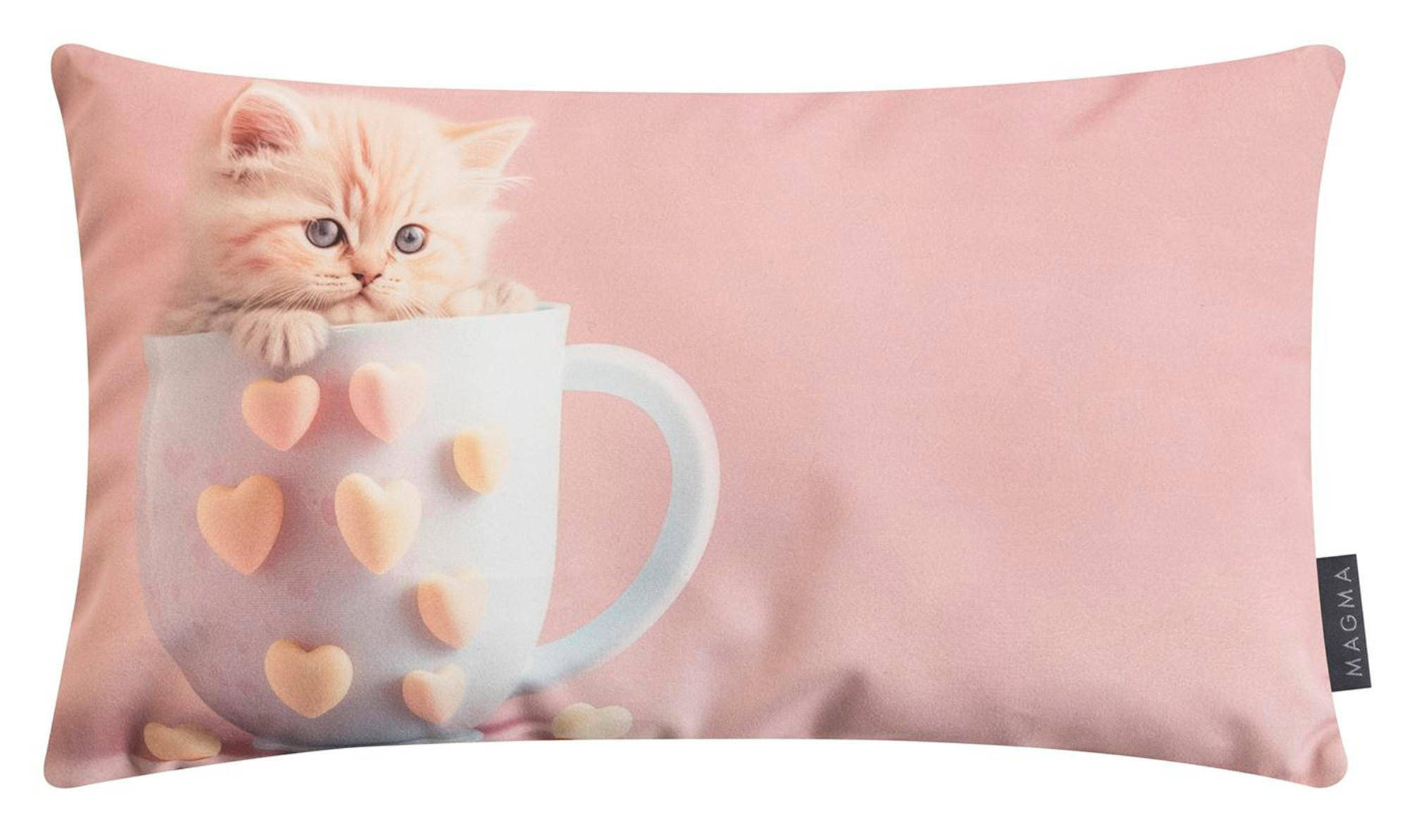 DEKOKISSEN Candy Katze - Rosa, Textil (50/30/8cm) - Magma Heimtexx