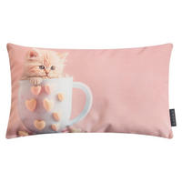 DEKOKISSEN Candy Katze - Rosa, Textil (50/30/8cm) - Magma Heimtexx