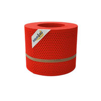 SICHTSCHUTZSTREIFEN PP Premium Gelocht 20 Prozent Streifen Rot 26m - Rot, Kunststoff (2600/19cm) - ZAUN|ZU