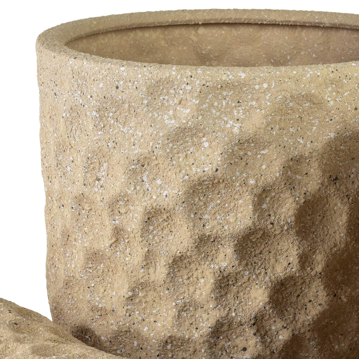 OBALY NA KVĚTINÁČE Neva Beige, 3dílná, keramika, béžová, 39x39x46cm 31,5x31,5x42,5cm 25,5x25,5x39cm - béžová, keramika (40/47/40cm) - Mondex