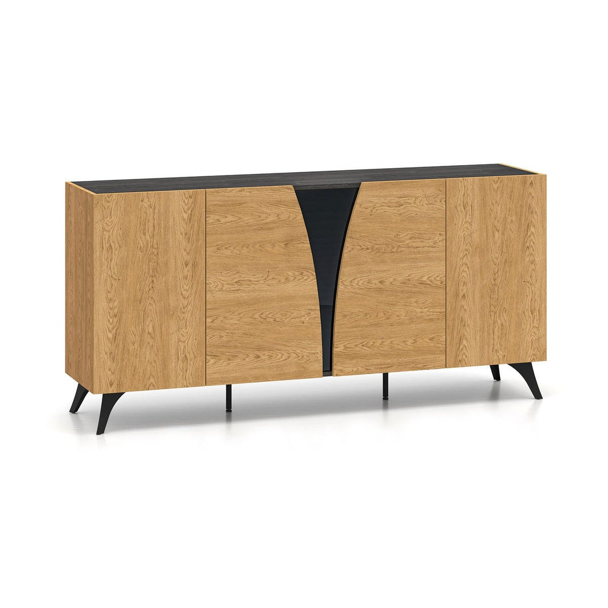 hi-markt Sideboard Eiche 170x82x40 cm