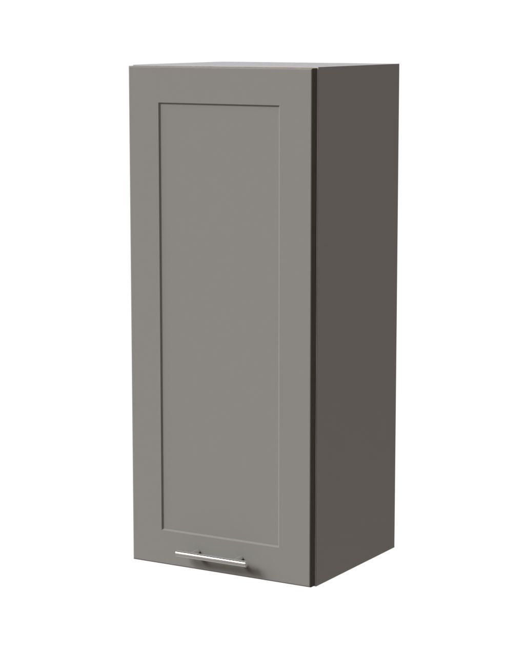 HÄNGESCHRANK Oslo W4/40 Grau / Dust Grey Matt 40 / 32,5 / 96cm - Grau, Holz/Holzwerkstoff (40/96/32.5cm) - Feldmann-Wohnen
