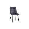 STUHL CLARA Anthrazit Velvet - Anthrazit, Textil (48/88/60cm) - KAWOLA