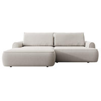 ECKSOFA 250 cm Mareno mit Bettkasten, Schlaffunktion, Links, Hellgrau - Hellgrau, Holz (250/146cm) - Emporius