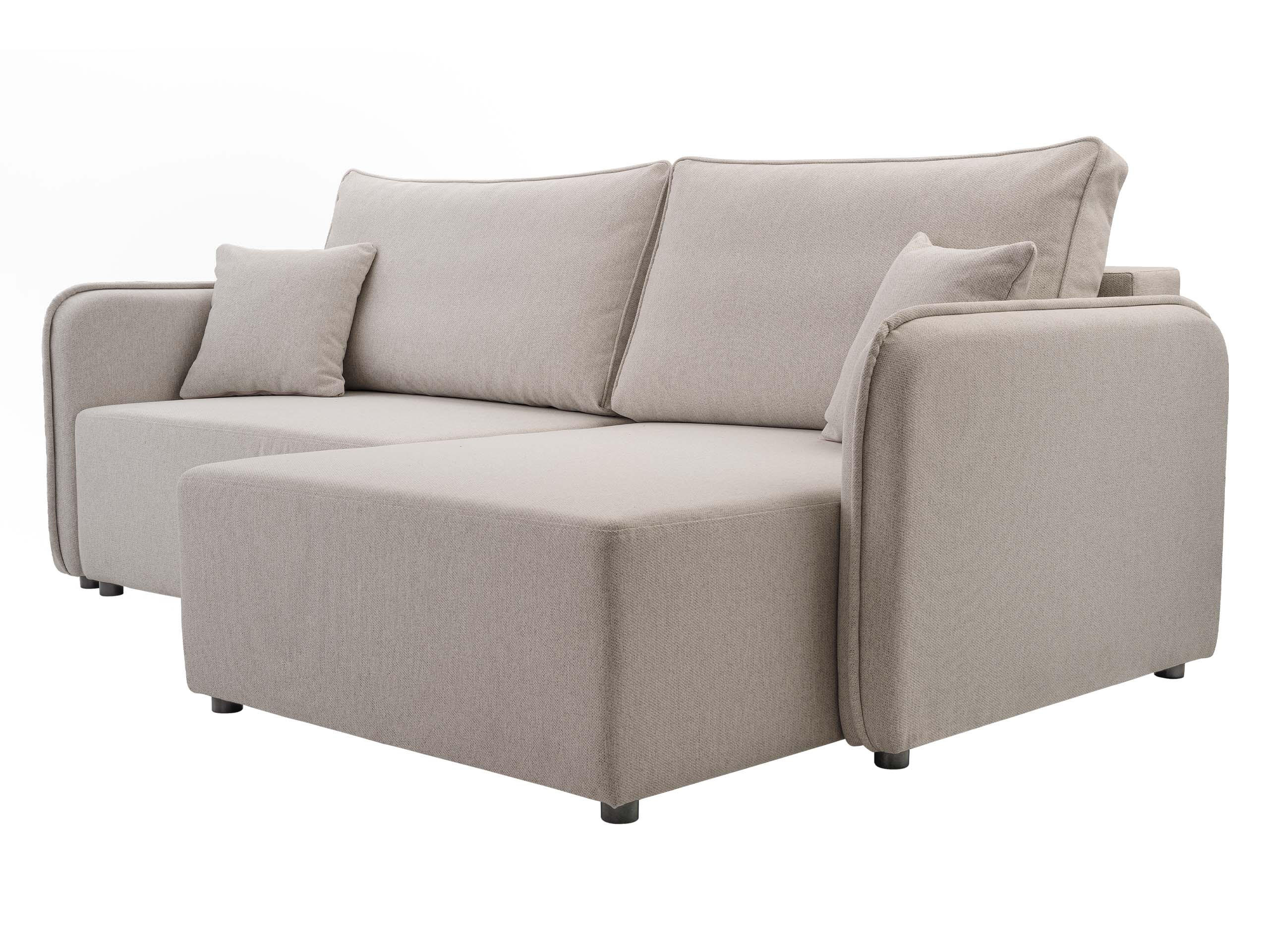 ECKSOFA Malody, Seite: Rechts - Beige/Schwarz, Holz/Kunststoff (227/147cm) - MIRJAN24