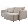 ECKSOFA Malody, Seite: Rechts - Beige/Schwarz, Holz/Kunststoff (227/147cm) - MIRJAN24