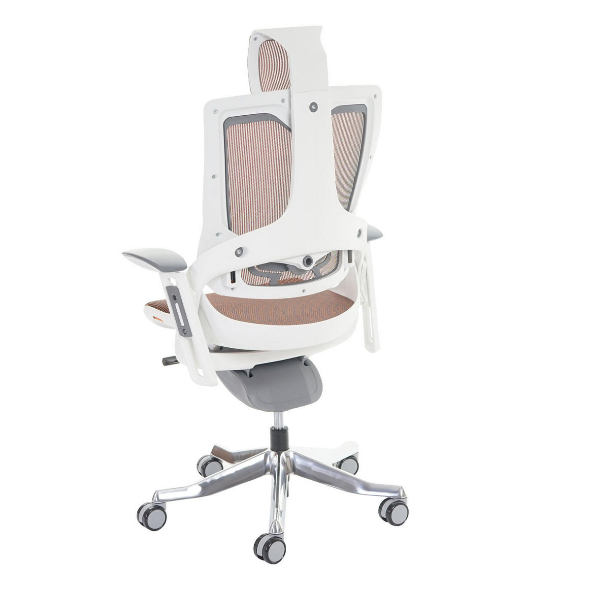 DREHSTUHL Merkur HxBxT 138x75x68cm Sitzhöhe 48cm Polster/Netz ergonomisch Mandarin - Orange, Kunststoff (75/138/68cm) - PROREGAL