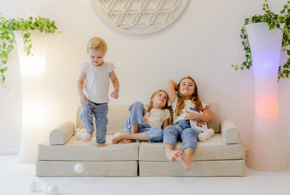 KINDERSOFA, Aesthetic, Cord, Türkis - Türkis, Textil (160/48/80cm) - MeowBaby