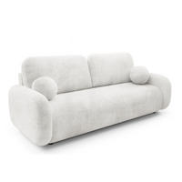 SOFA Cremona 01 LEON Mit Schlaffunktion - Weiß, Textil (220/90/92cm) - Sepro Meble