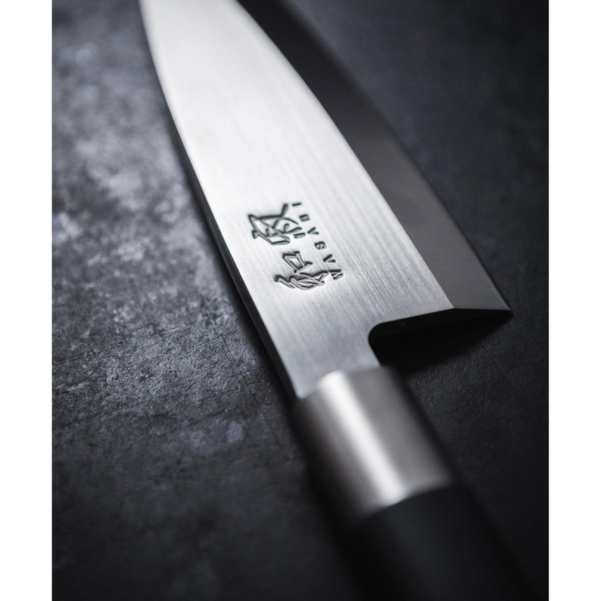 TRANCHIERMESSER Wasabi Black, 23 cm - Silberfarben, Metall (42cm) - Kai Messer