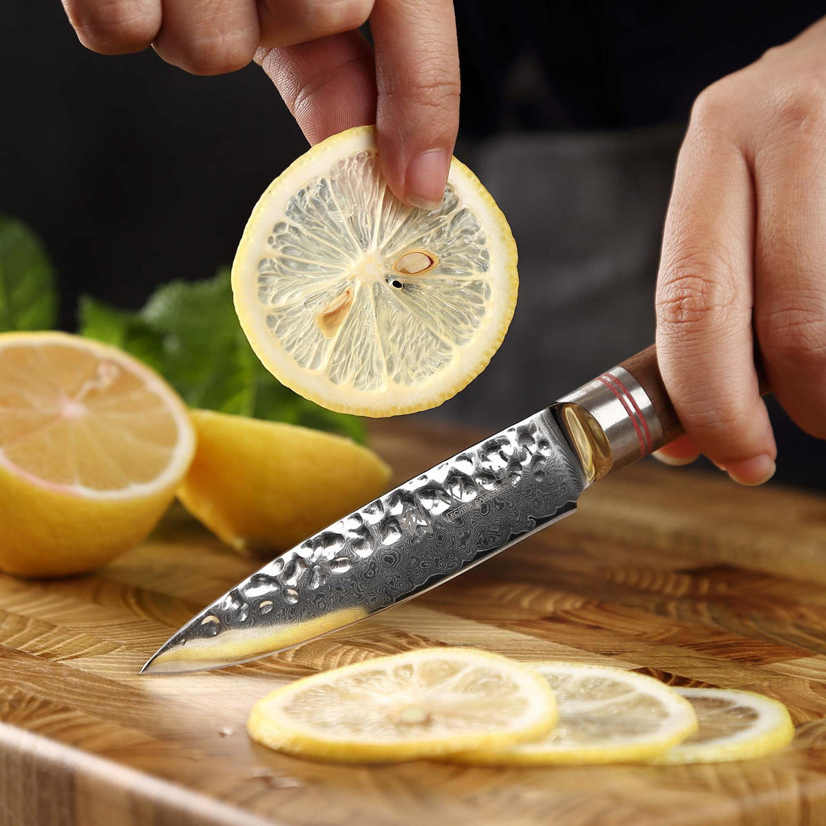 OFFICEMESSER 9 cm - Nussbaumfarben, Holz/Metall (20cm) - Wakoli