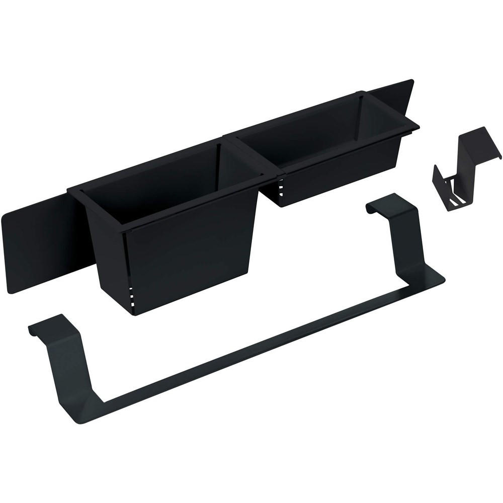 SPÜLENORGANIZER Schwarz 42/9/8 cm ZZMKN11O - Schwarz, Kunststoff (9/8/42cm) - Deante