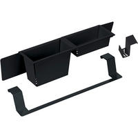 SPÜLENORGANIZER Schwarz 42/9/8 cm ZZMKN11O - Schwarz, Kunststoff (9/8/42cm) - Deante