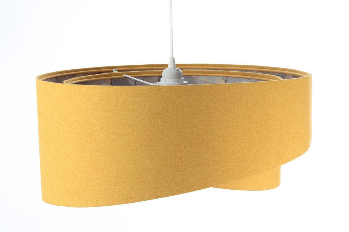 HÄNGELEUCHTE Beige 50/23 cm - Gelb, Kunststoff (50/1.3/23cm) - ONZENO
