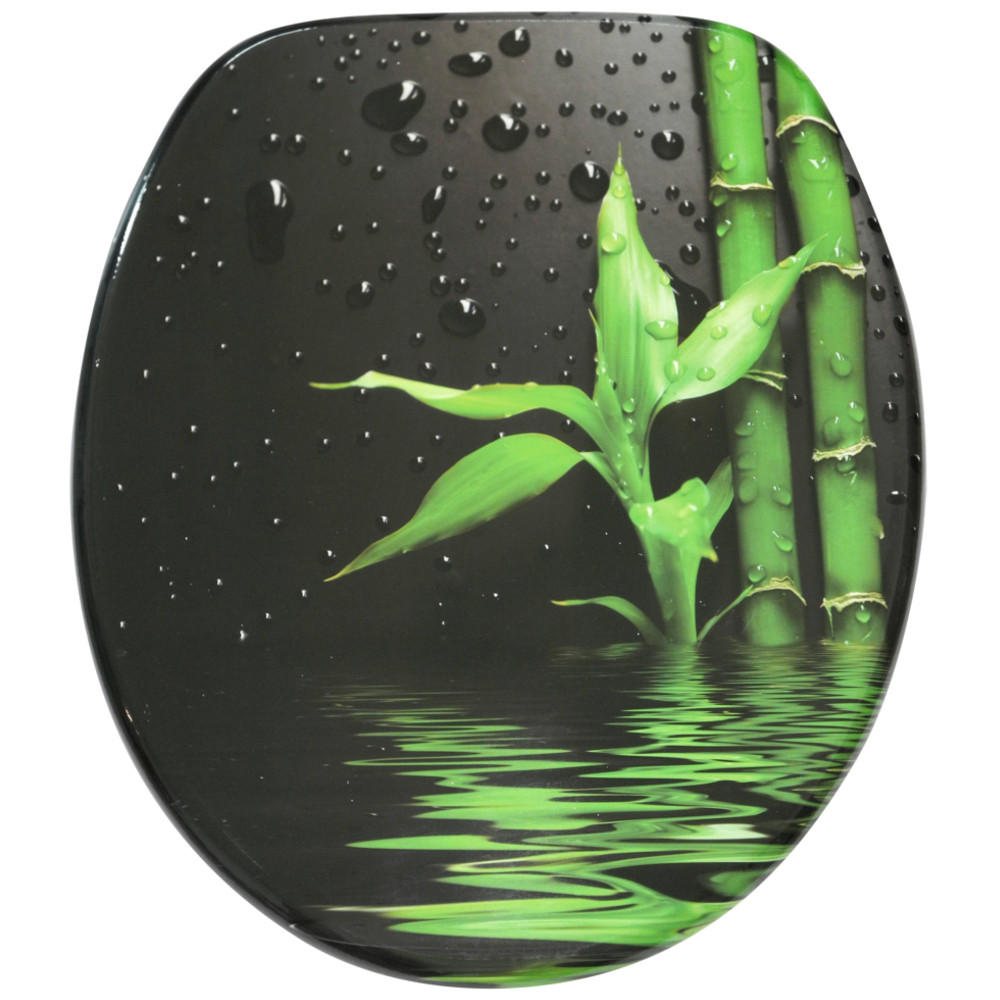 WC-SITZ mit Absenkautomatik Virella - Grün, Holzwerkstoff (38/6/47cm) - Sanilo