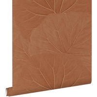 TAPETE Blätter 53 cm x 10.05 m - Terracotta, Papier (53/1000cm) - ESTAhome