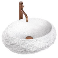 AUFSATZWASCHBECKEN Rea Mika Cloudy - Weiß, Kunststoff (38/15/50cm) - REA