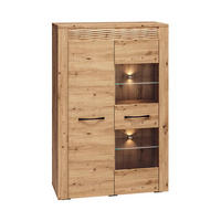 VITRINE – 92 cm – Artis – Eiche Artisan - Eiche Artisan, Holzwerkstoff (92/140/40cm) - hi-markt