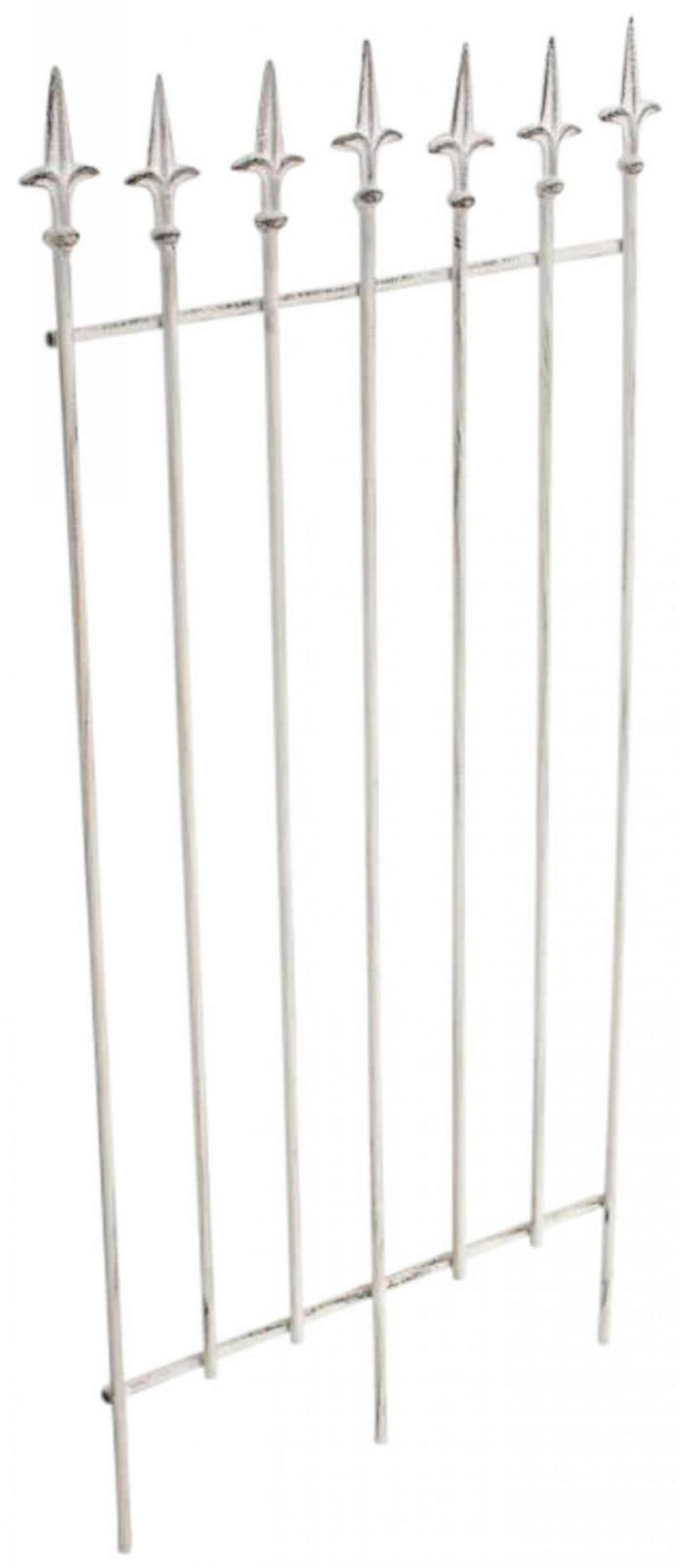 RANKGITTER 2er Set Metall antik weiß - Weiß, Metall (50/100/0.7cm) - CLP