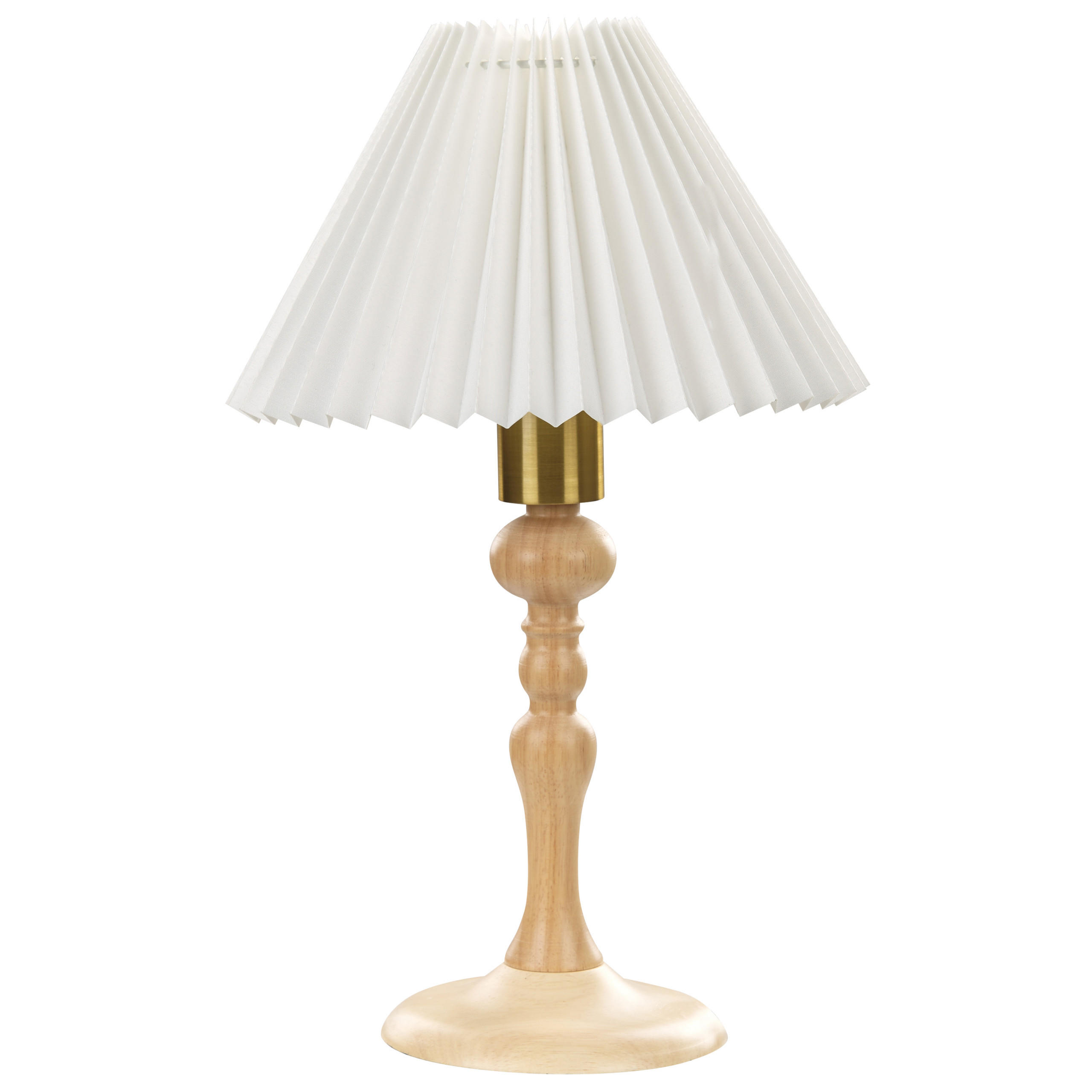 TISCHLAMPE Cooks 24/24/39 cm - Weiß, Holz (24/24/39cm) - Beliani