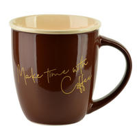 BECHER Hendia Braun 9/13/10 cm Porzellan - Braun, Keramik (0.33L) - Mondex