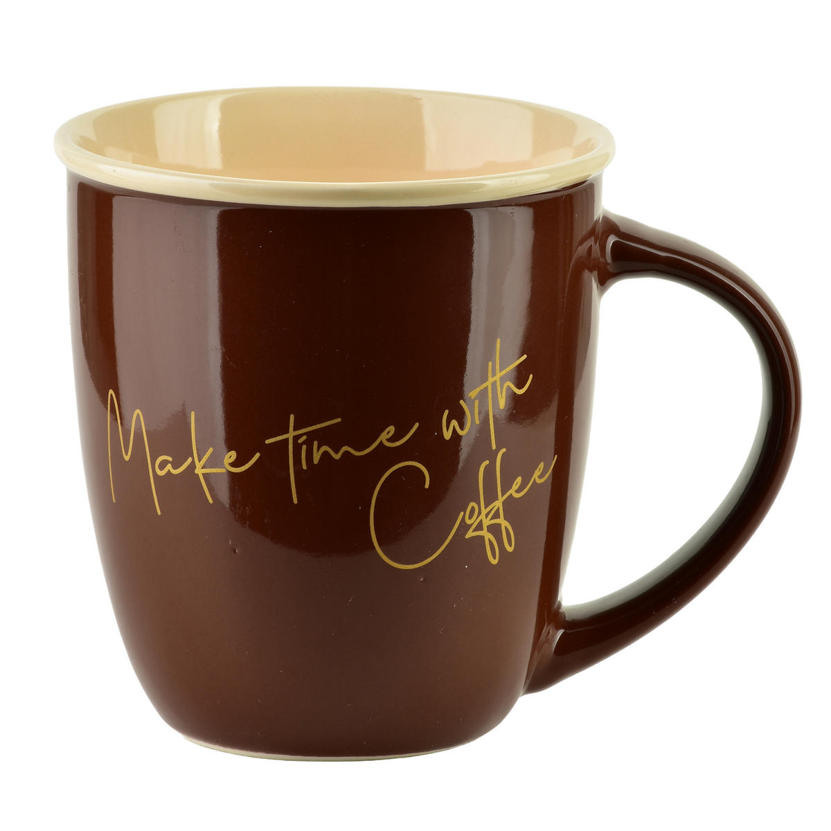 BECHER Hendia Braun 9/13/10 cm Porzellan - Braun, Keramik (0.33L) - Mondex