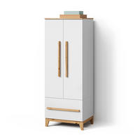 KINDERKLEIDERSCHRANK Mailo Weiß/Artisan 70 x 186.8 cm mit 4 Schubladen - Weiß/Eiche Artisan, Holzwerkstoff (70/186.8/53.4cm) - Livinity®