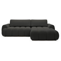 ECKSOFA mit Bettkasten Puro 270 cm, Rechts, Dunkelgrau - Dunkelgrau, Holz (168/272cm) - Emporius