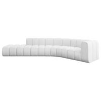ECKSOFA modulares Sofa Tilmo-L1 - 399x194x70 cm Weiß - Weiß, Holzwerkstoff/Textil (399/194cm) - ALTDECOR