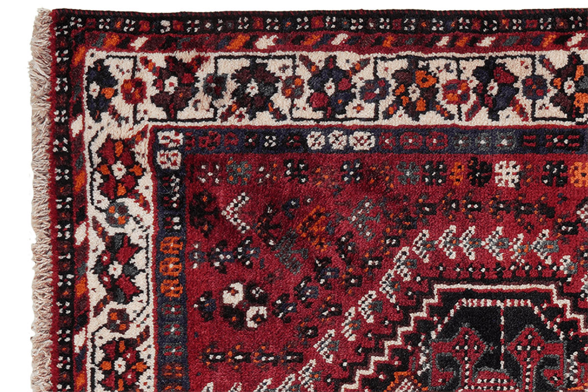 ORIENTTEPPICH handgeknüpft Gashgai Rot 151/107 cm Schurwolle - Rot, Textil (107/151cm) - Looma