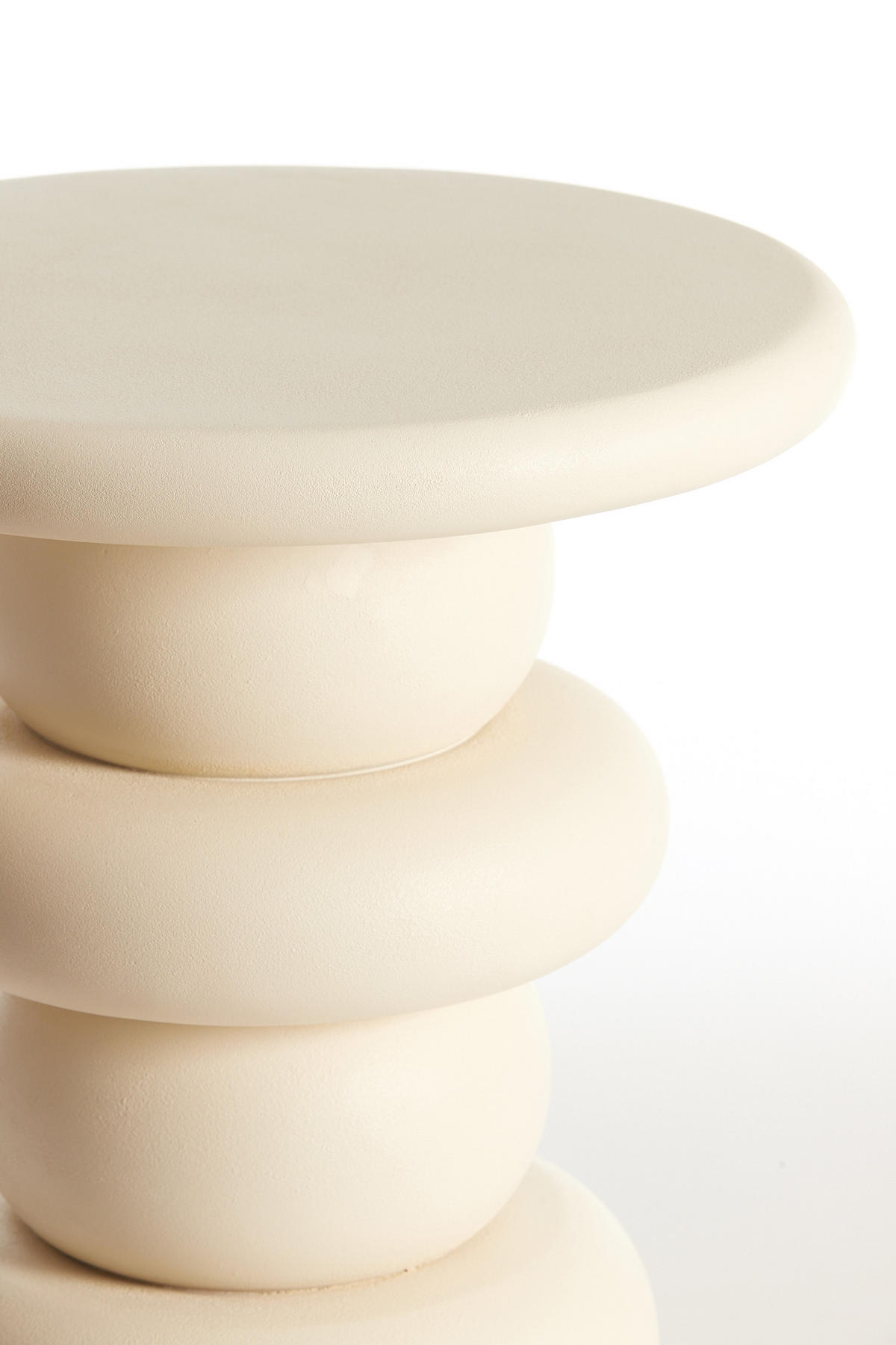 BEISTELLTISCH Azalas Weiß Ø40/45 cm - Weiß, Holz (40/40/45cm) - Light & Living