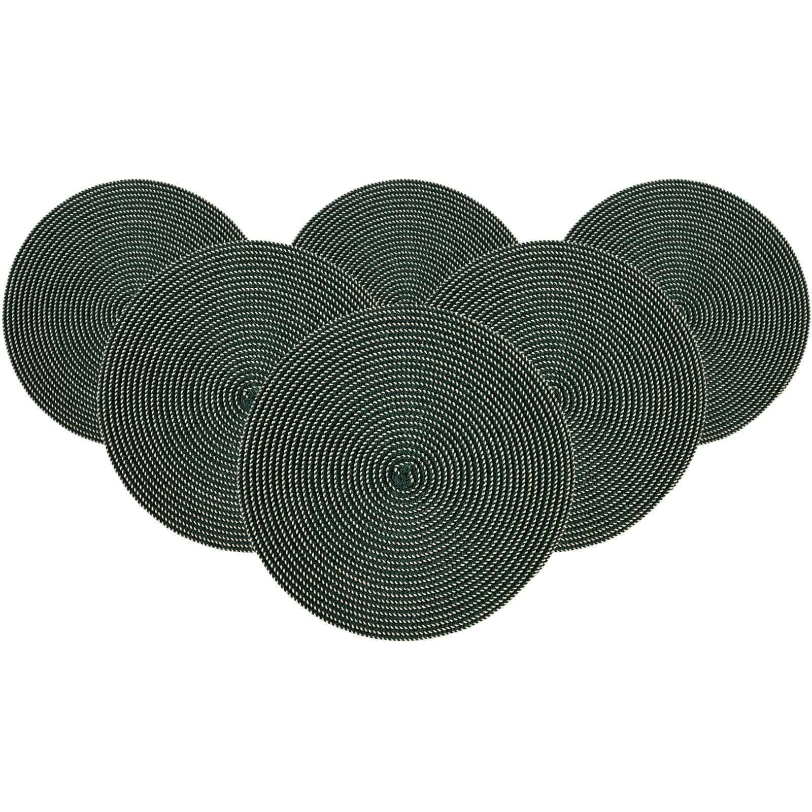 PLATZMATTEN Looma Petrol ø 36 cm 6er Set - Petrol, Kunststoff (36cm) - Ritzenhoff Breker