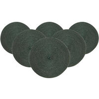 PLATZMATTEN Looma Petrol ø 36 cm 6er Set - Petrol, Kunststoff (36cm) - Ritzenhoff Breker
