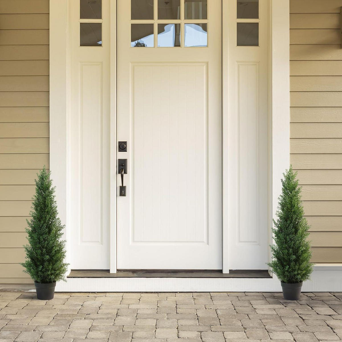 KÜNSTLICHER Zedernbaum 95 cm 2er-Set - Grün, Kunststoff (58cm)