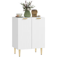 SIDEBOARD Weiß, 2 Türen, 60/40/80 cm - Weiß, Holz (60/80/40cm) - PANGIVO