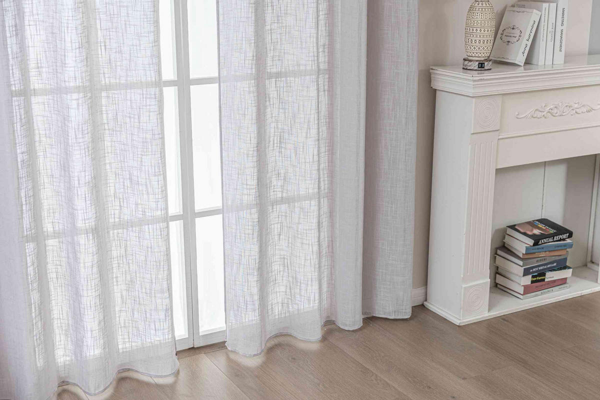GARDINE SEOUL HxB 245x140 cm Grau - Grau, Textil (140/245cm) - Gardinenbox