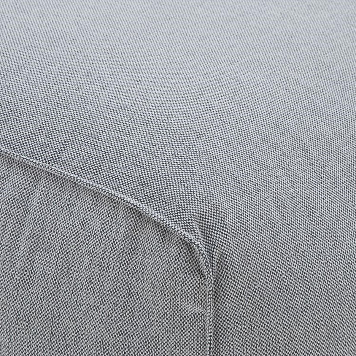 ECKSOFA mit Chaiselongue - Hellgrau/Schwarz, Kunststoff/Textil (290/173cm) - home24