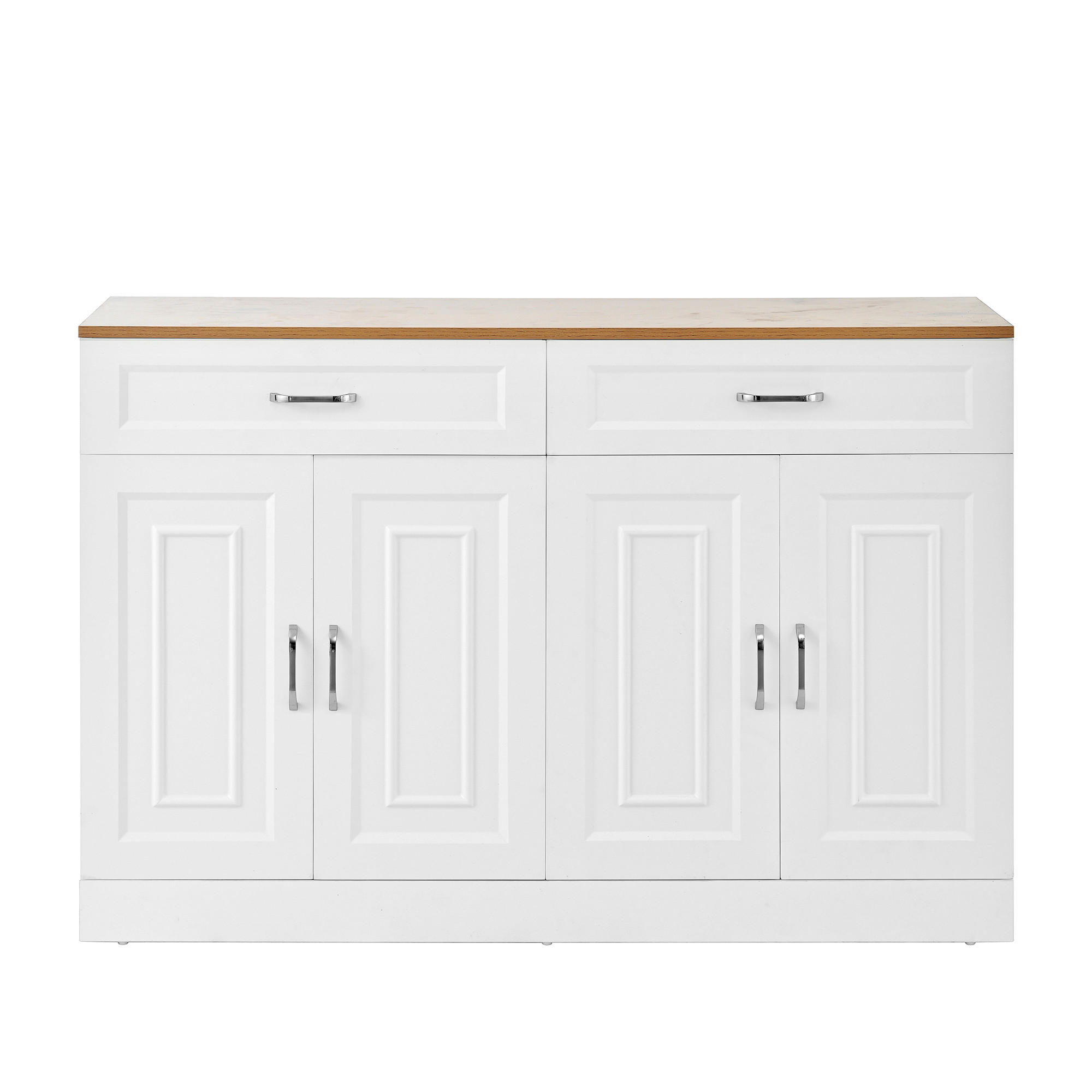 SIDEBOARD Weiß 120/35/80,5 cm - Weiß, Holzwerkstoff (120/80.5/35cm) - PANGIVO