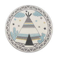 KINDERTEPPICH 120/120 cm Ela 215 - Creme, Textil (120/120cm) - Paco Home