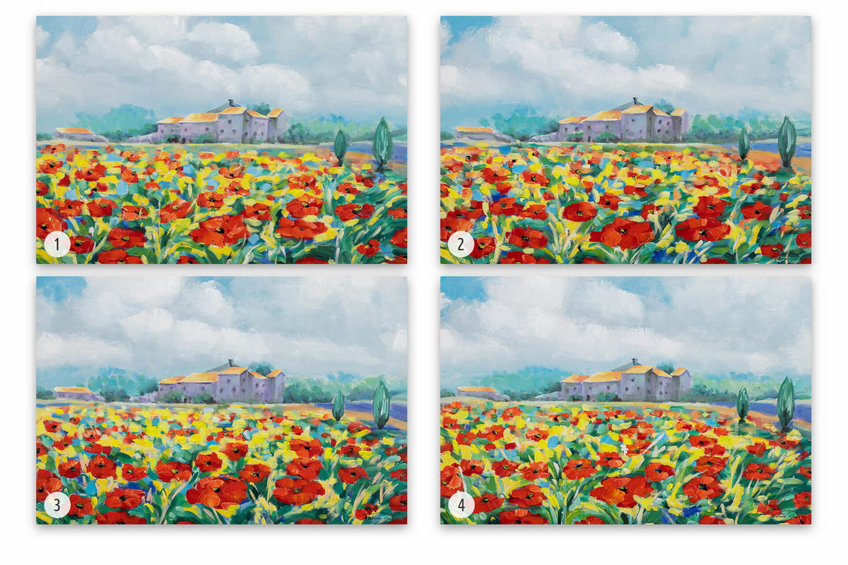 ACRYLBILD HANDGEMALT 93/63 cm - Multicolor, Holz/Textil (93/63cm) - KUNSTLOFT