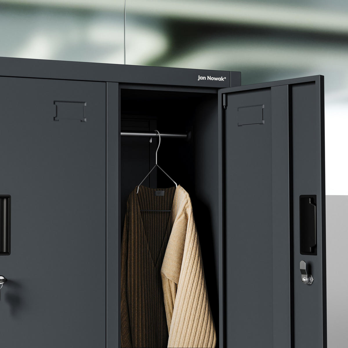ARBEITSSCHUTZSCHRANK BARTEK 2 Plus - Anthrazit, Metall (56/172/45cm)