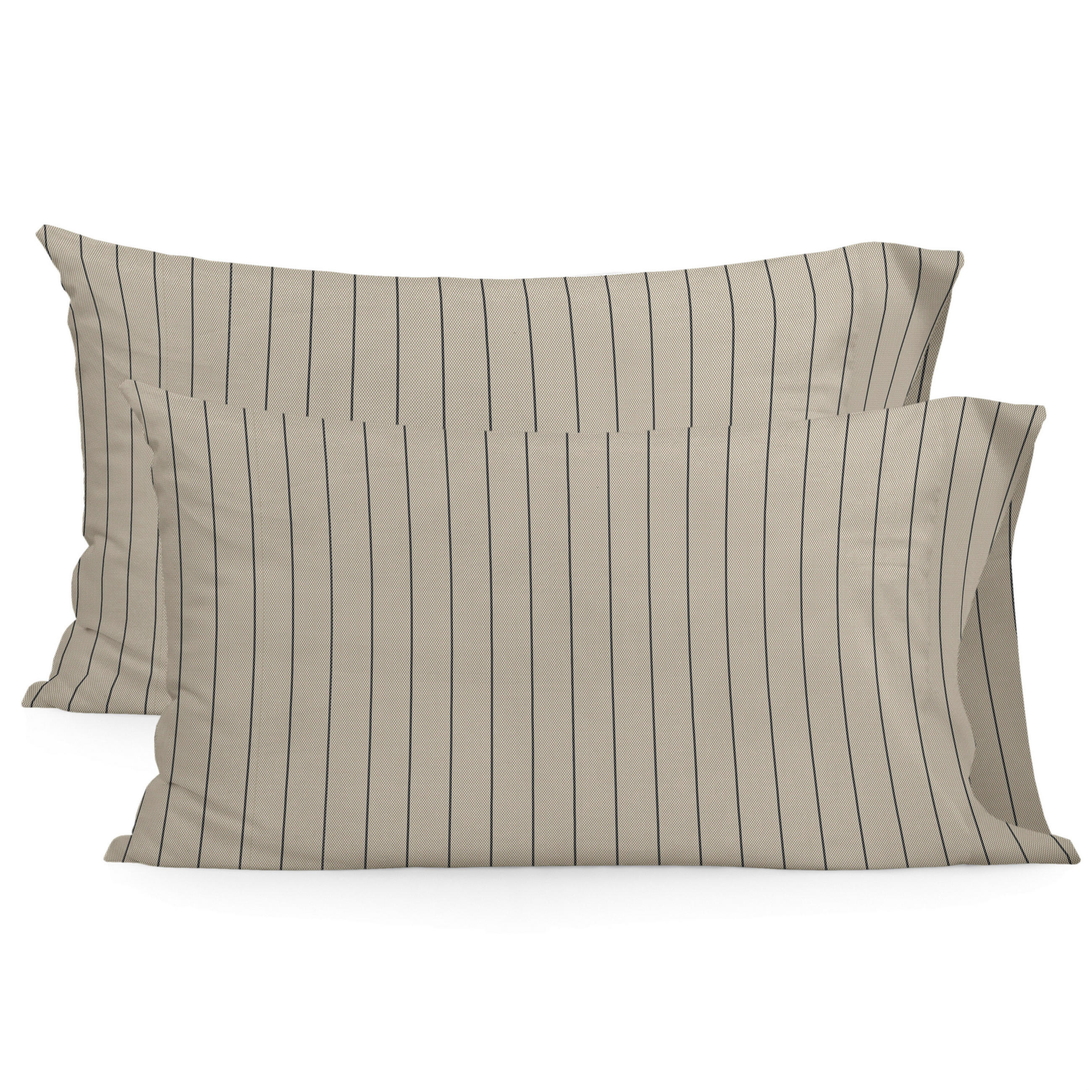 KISSENBEZUG oxford 50x75 cm (x2) beige - Beige, Textil (50/75cm) - Happy Friday