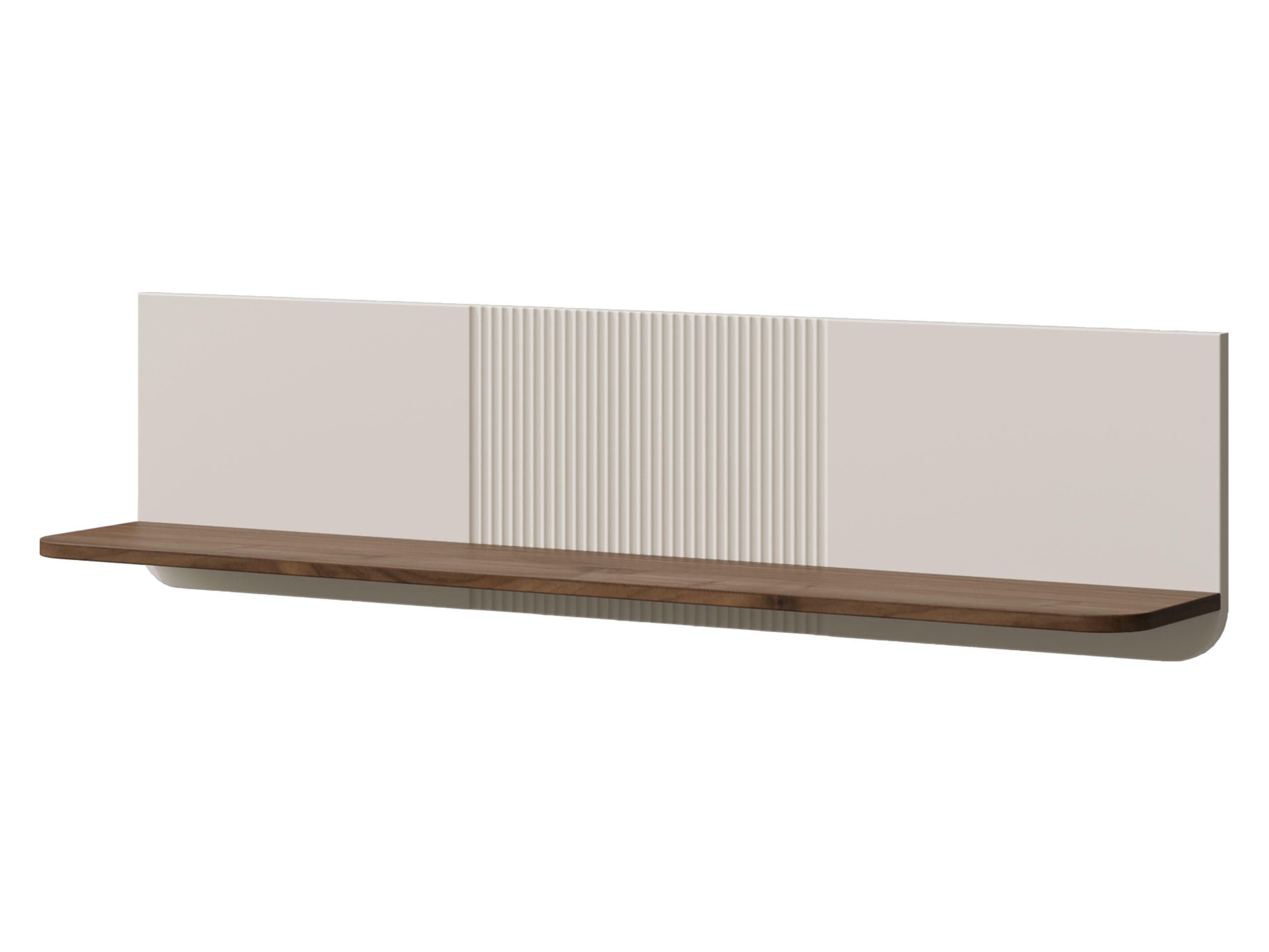 WANDBOARD Marly RE19 - Kaschmir/Nussbaumfarben, Holzwerkstoff (120/30/22cm) - MIRJAN24
