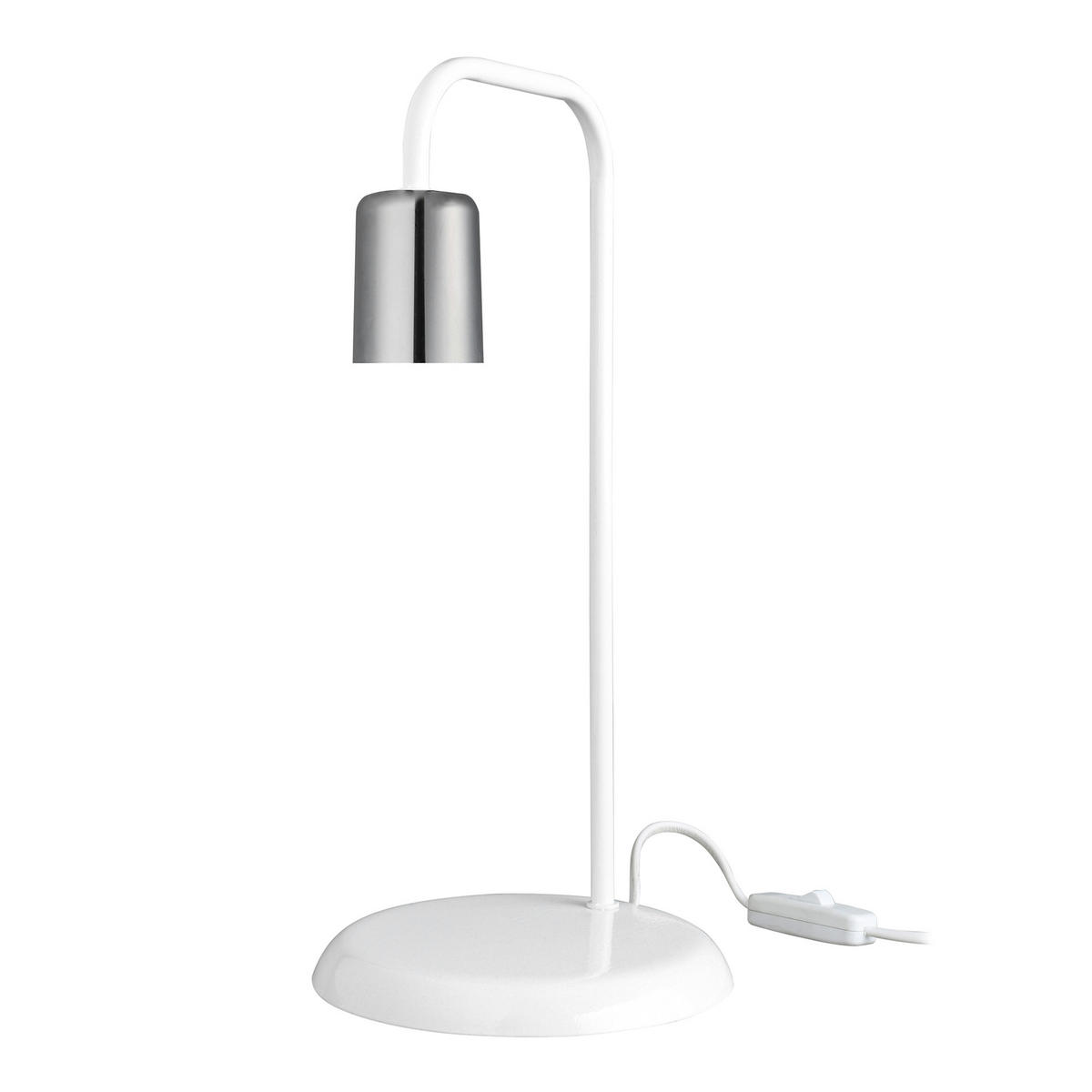 TISCHLEUCHTE Lancaster - Grau, Metall (17/17/36cm) - lux.pro