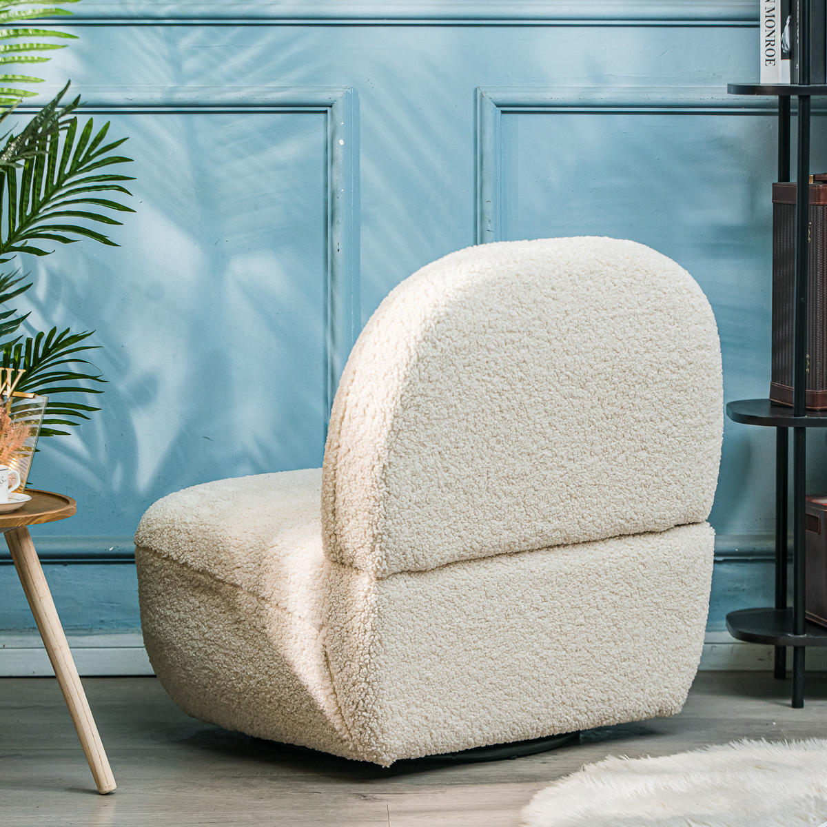 SESSEL Wolle Weiß - Weiß, Textil (71/75/68cm) - Nordlys
