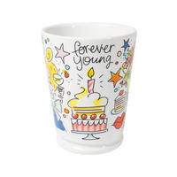 XL-BECHER Forever Young in Bunt - 500 ml - Multicolor, Keramik (0.5L) - Blond Amsterdam