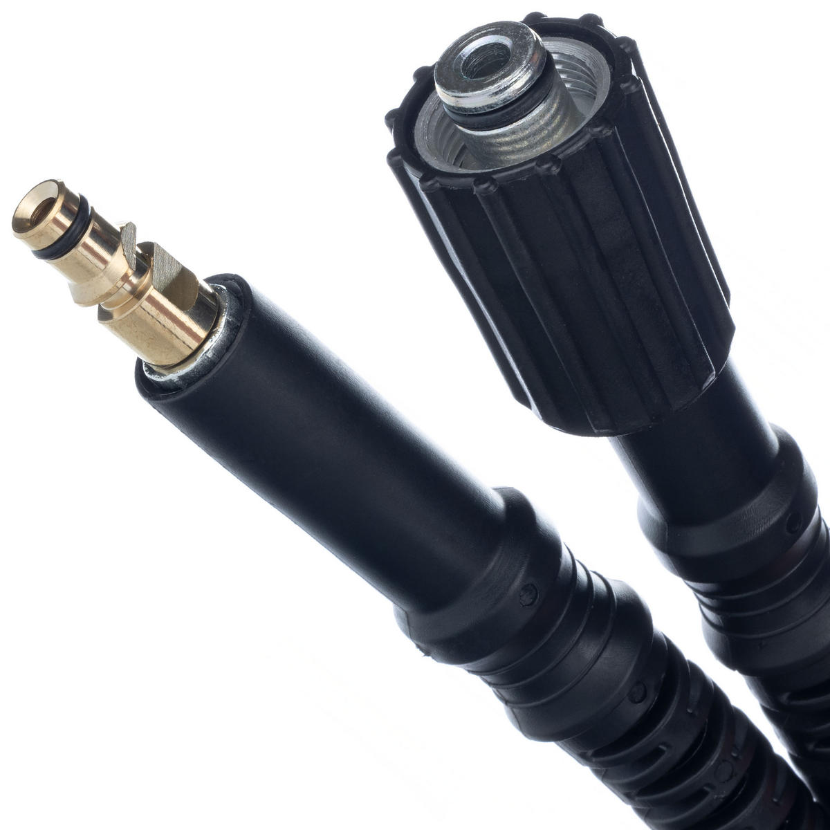 SCHLAUCH M22 Quick Connect, Hochdruck, 5 m, 200 bar, 60 °C, M22x1,5 Anschluss, Click-Connect Kupplung, Schutzkappen - Multicolor, Kunststoff/Metall (10/10/10cm)
